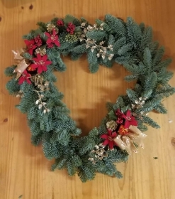 Heart Christmas Wreath